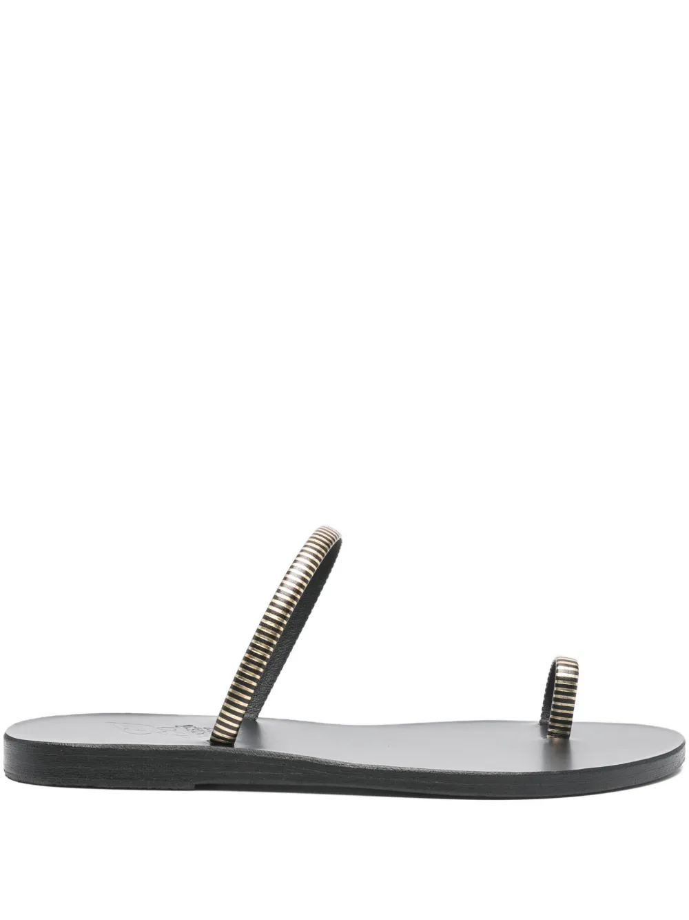 Ancient Greek Sandals Nora sandalen verfraaid met ketting Goud