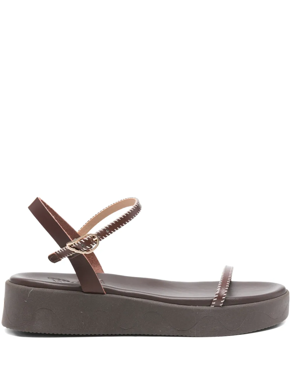 Ancient Greek Sandals Irida stitch-strap sandals Bruin