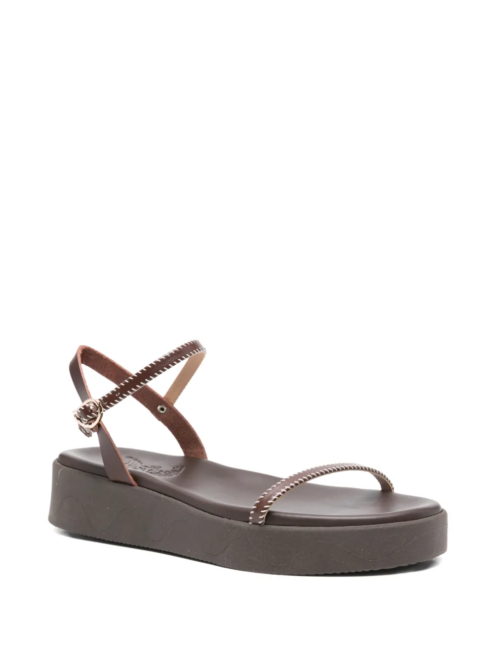Ancient Greek Sandals Irida stitch-strap sandals Bruin