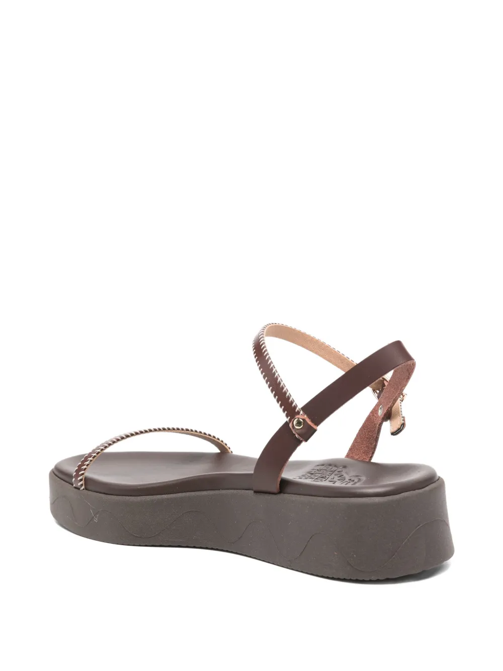 Ancient Greek Sandals Irida stitch-strap sandals Bruin