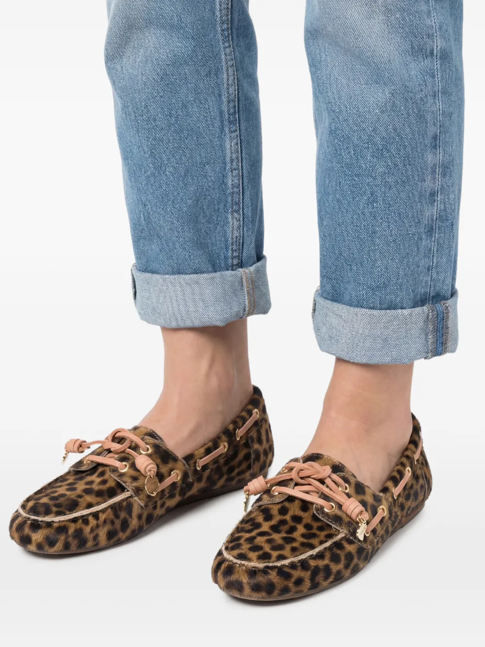 Ancient Greek Sandals Pliaria bootschoenen met luipaardprint Bruin