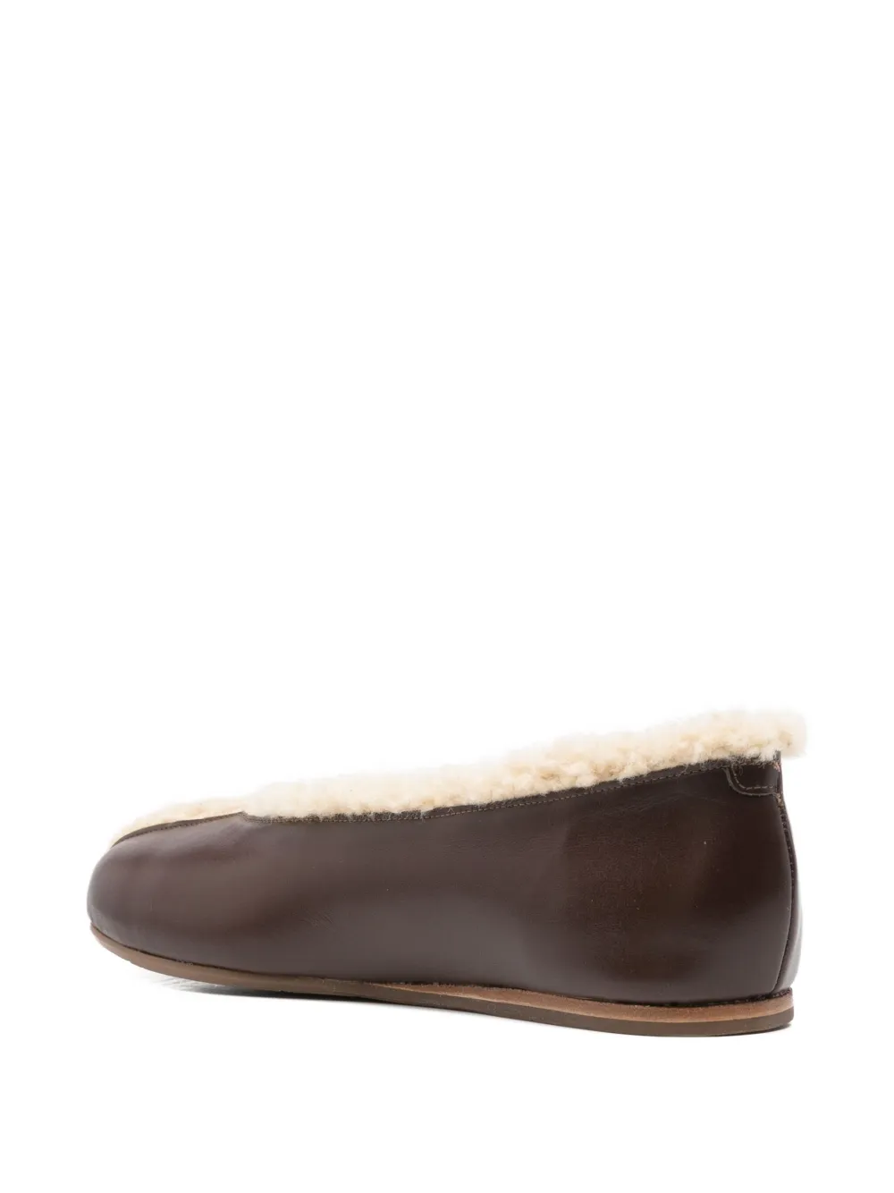 Ancient Greek Sandals Aeropi shearling-trim ballet flats Bruin