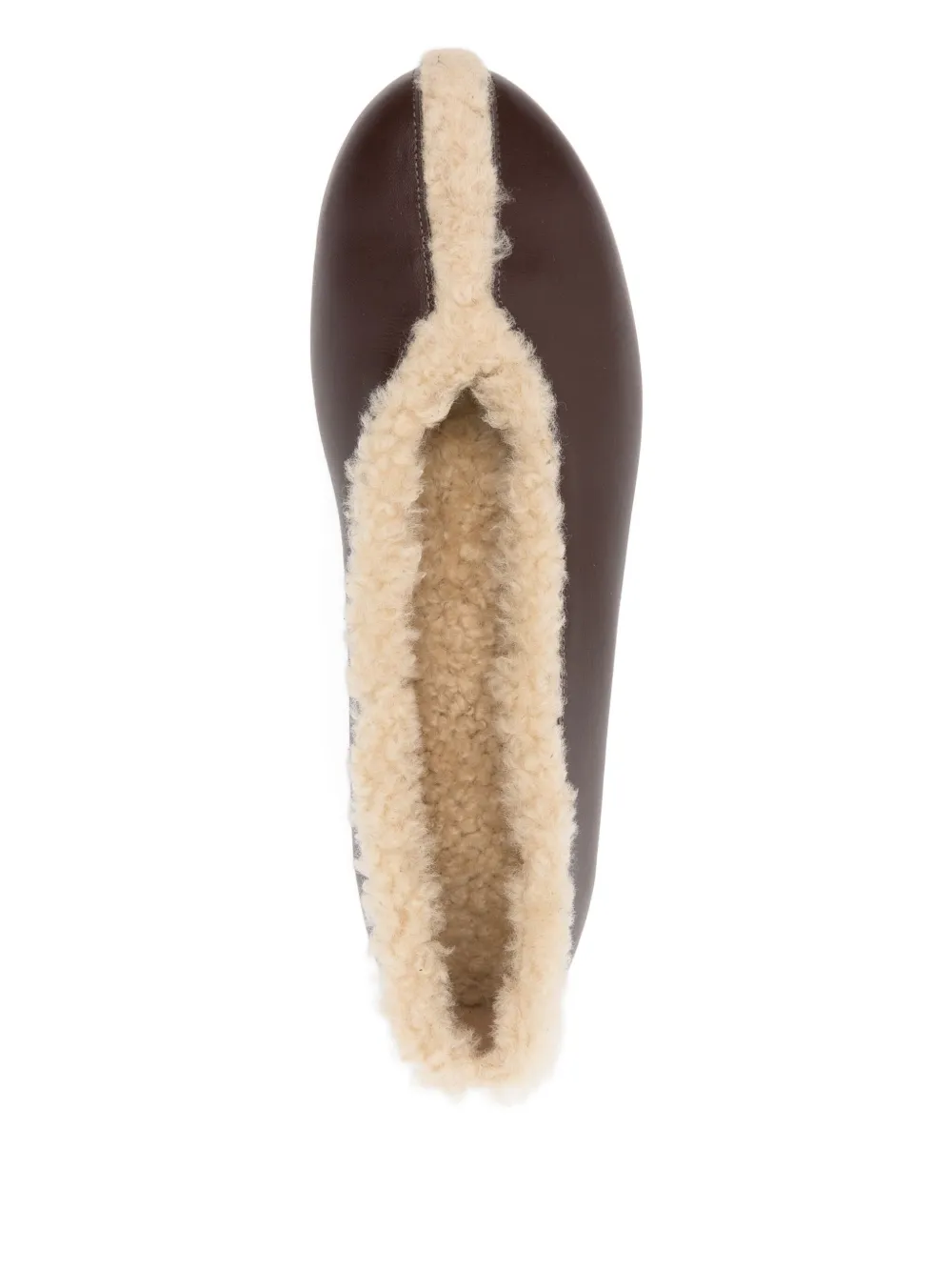 Ancient Greek Sandals Aeropi shearling-trim ballet flats Bruin