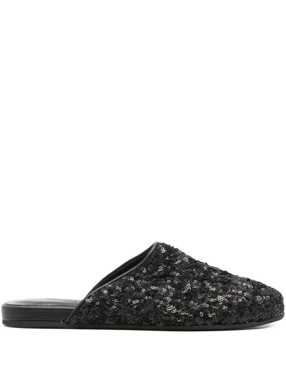 Ancient Greek Sandals The Slipper sequined mules Zwart