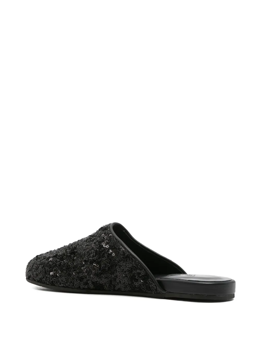 Ancient Greek Sandals The Slipper Sequined Mules In Black