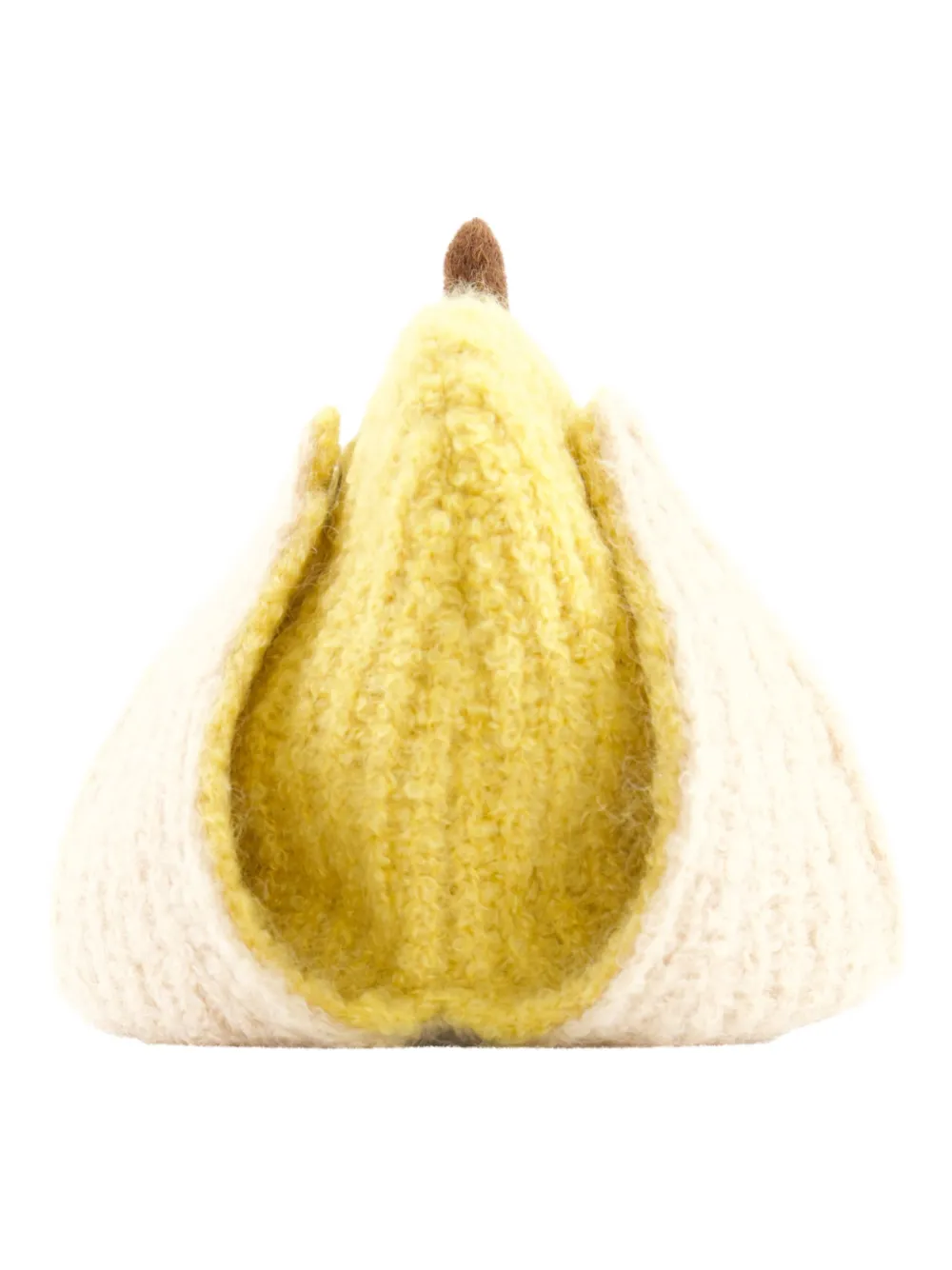 Charles Jeffrey Loverboy Banana Peal-brim Beanie Hat In Yellow