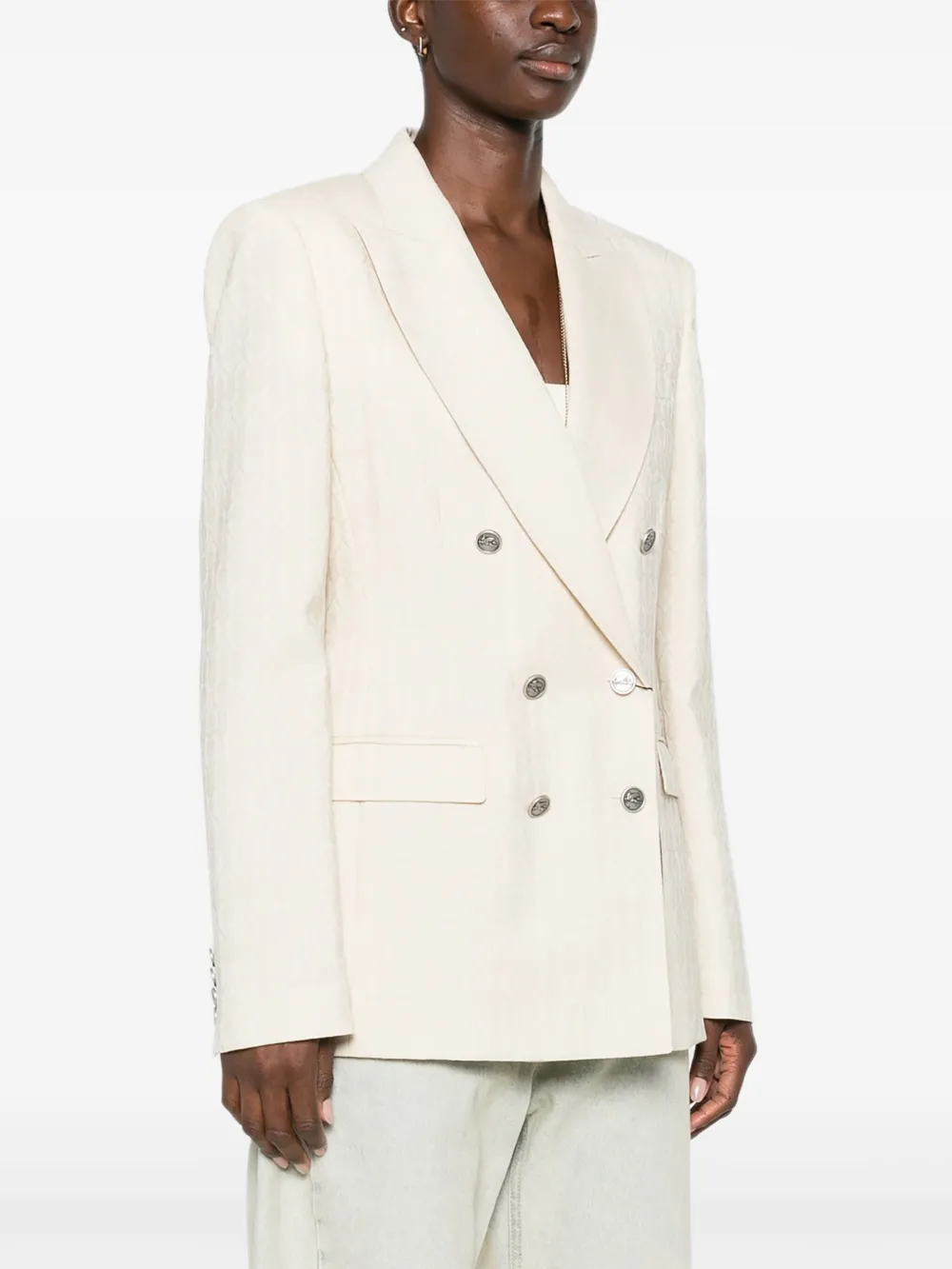 ETRO Blazer met dubbele rij knopen Beige