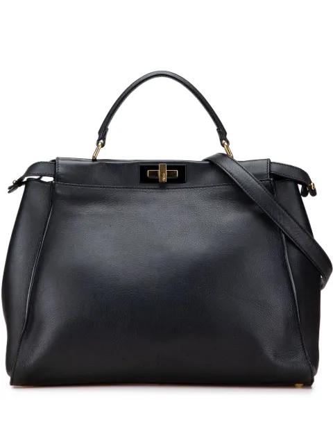 Fendi Pre-Owned 2000-2010 Large Goatskin Peekaboo Iconic satchel