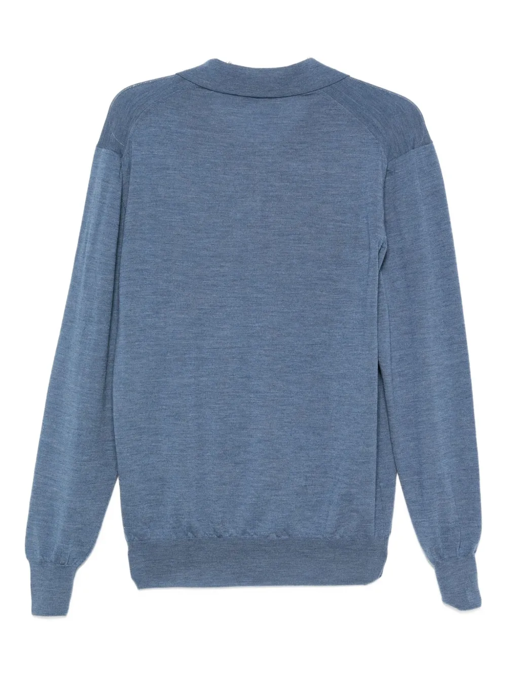 Cruciani Wollen poloshirt - Blauw