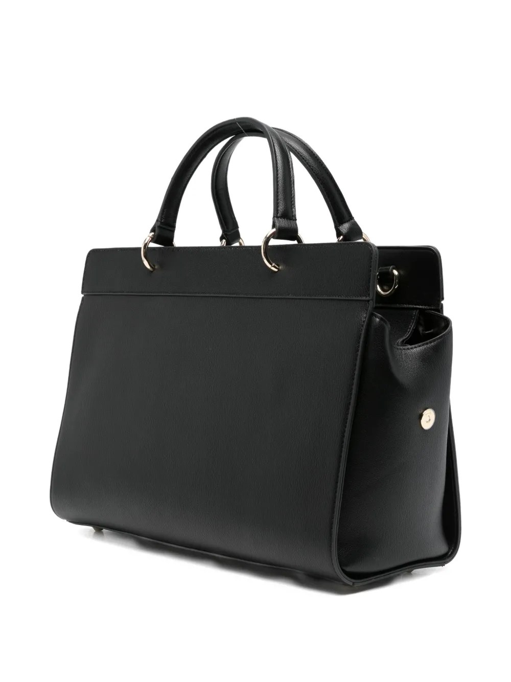 Armani Exchange zip-fastening leather tote bag - Zwart