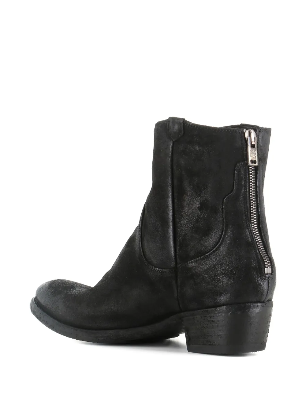 Pantanetti Leather Ankle Boots In Black