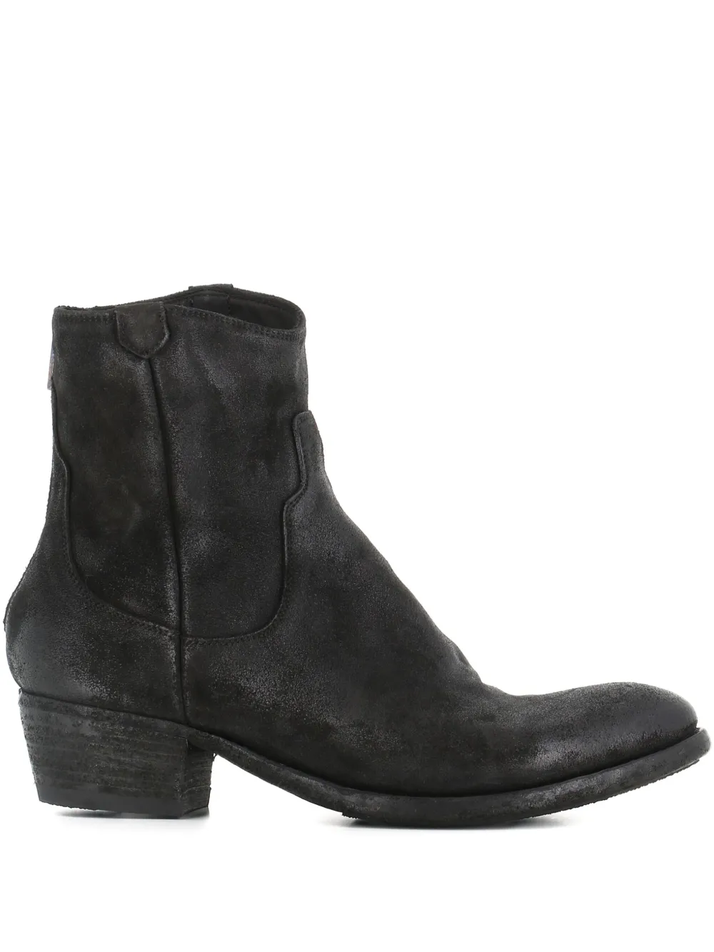 Pantanetti Leather Ankle Boots In Black