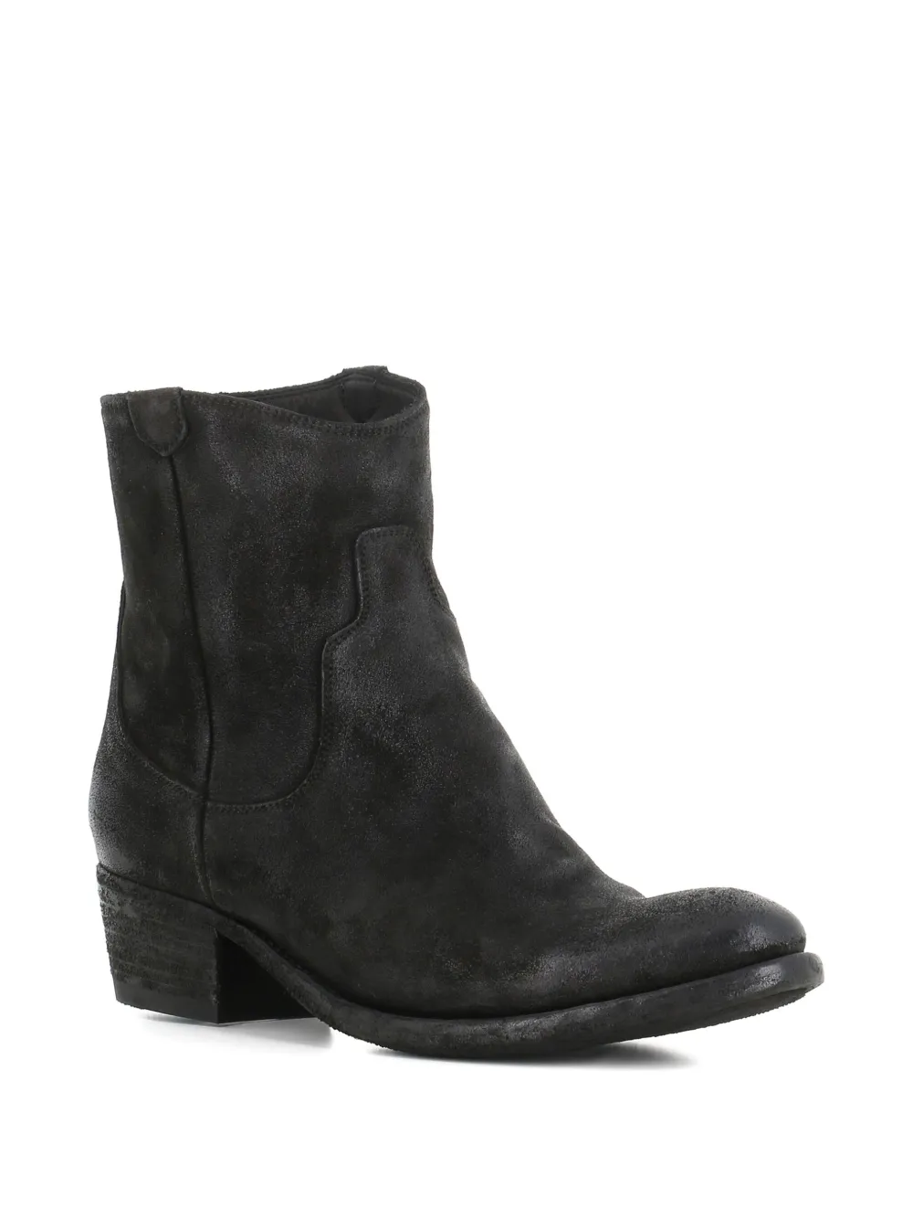 Pantanetti Leather Ankle Boots In Black