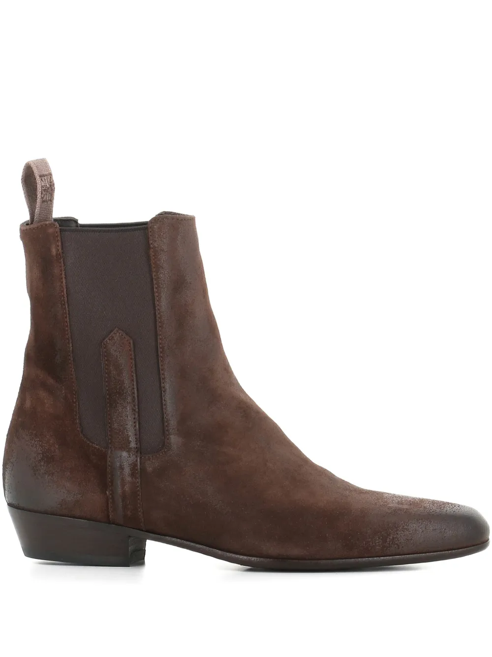 Pantanetti 30mm Suede Chelsea Boots In Brown