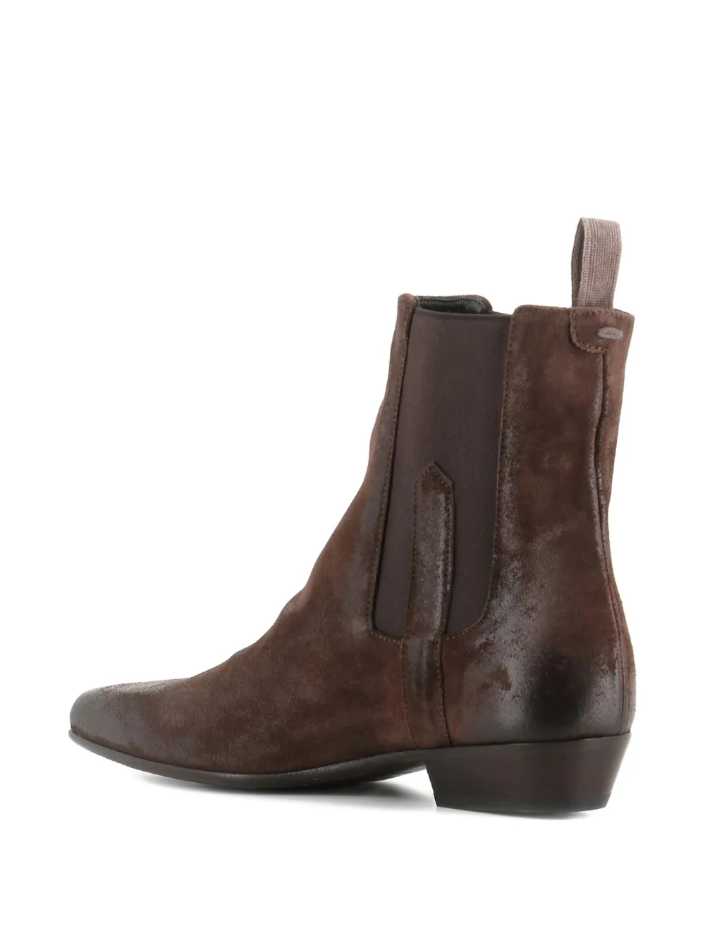Pantanetti 30mm Suede Chelsea Boots In Brown