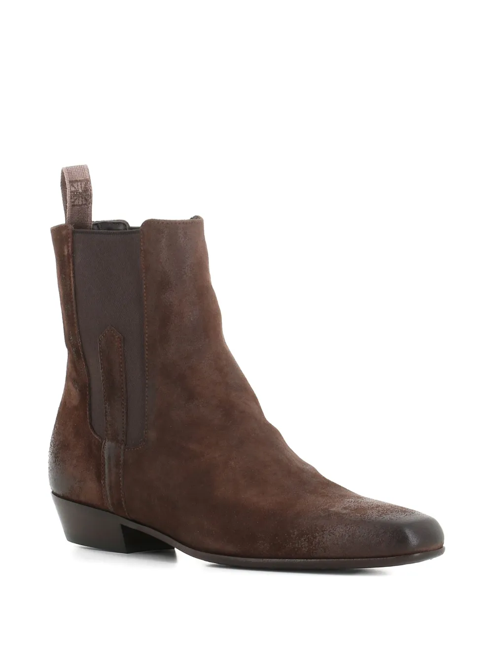 Pantanetti 30mm Suede Chelsea Boots In Brown