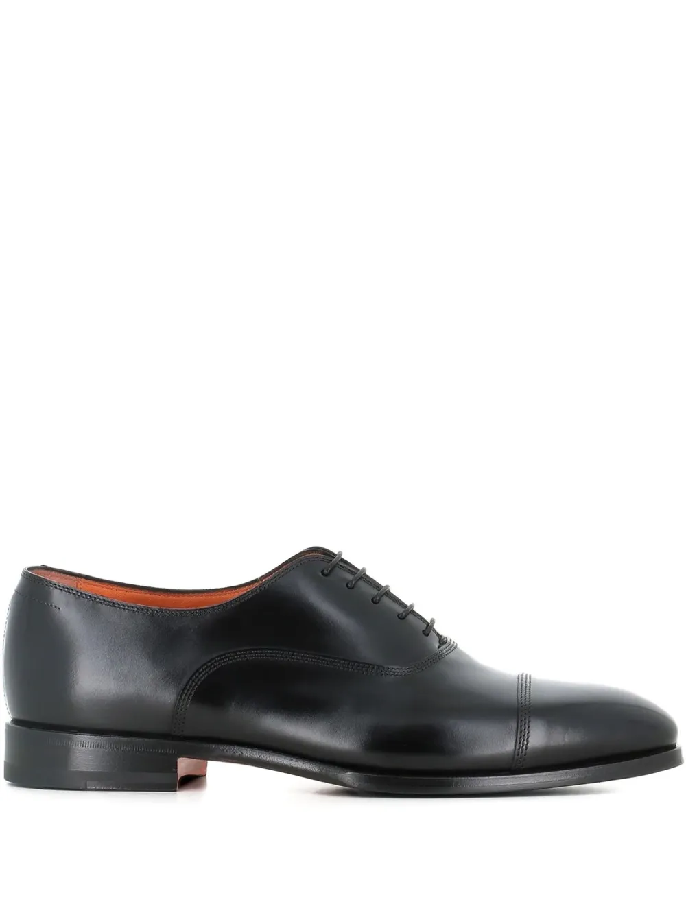 Santoni Leather Oxford Shoes In Multi