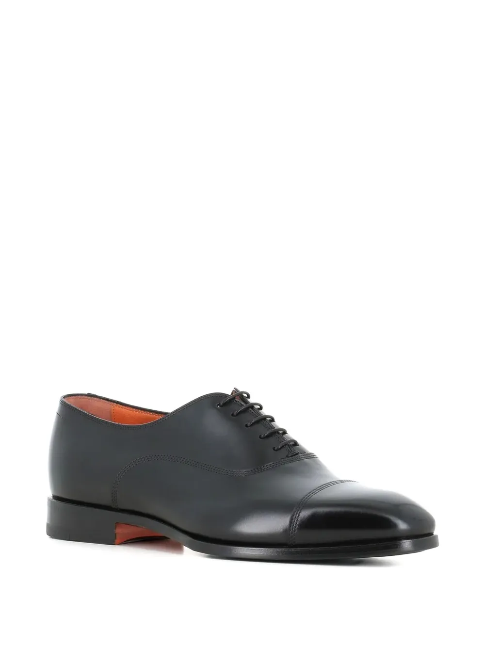 Santoni Leather Oxford Shoes In Multi