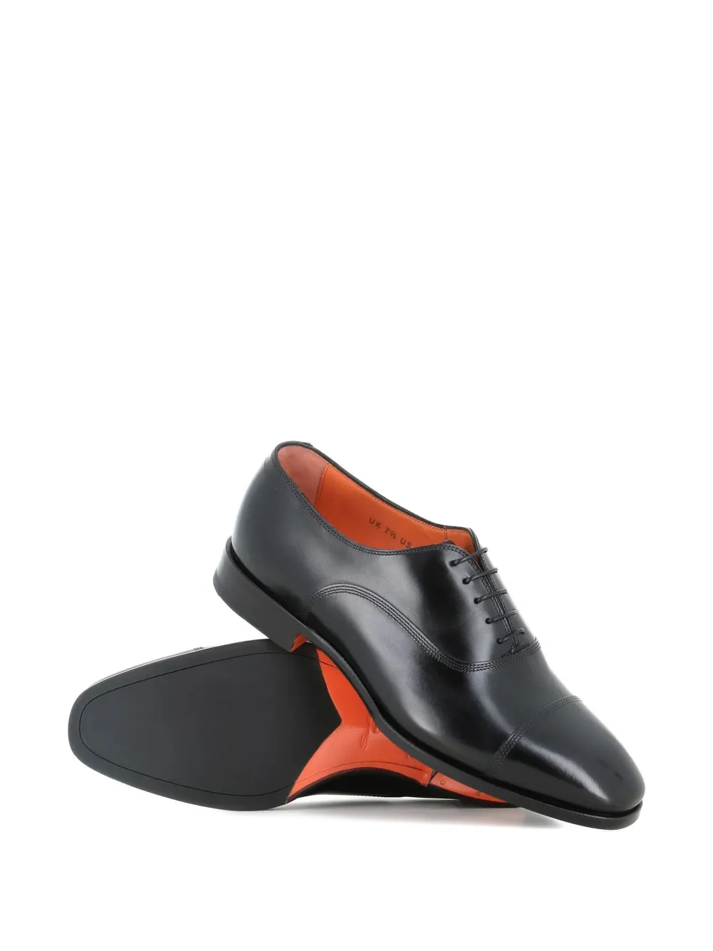 Santoni Leather Oxford Shoes In Multi