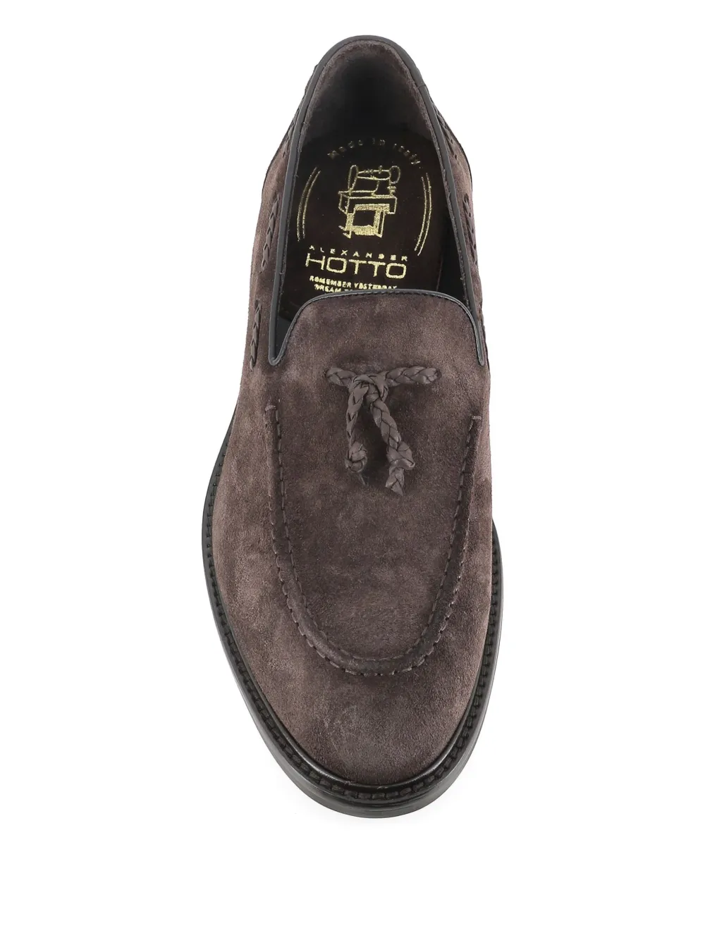 Alexander Hotto tassel-detail suede loafers - Bruin