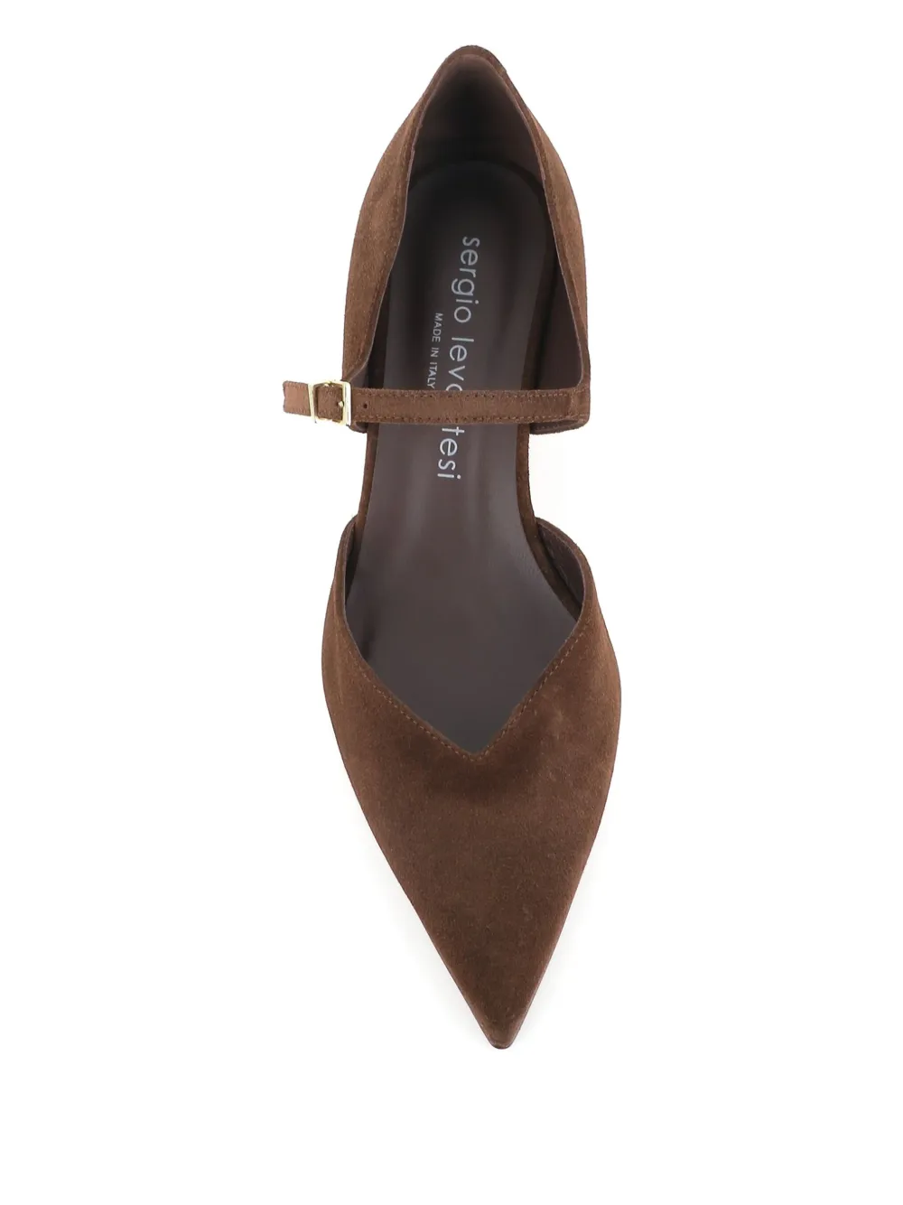 Sergio Levantesi 40 mm pumps met gespbandje Bruin