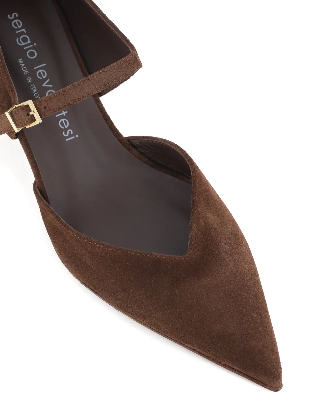 Sergio Levantesi 40 mm pumps met gespbandje Bruin