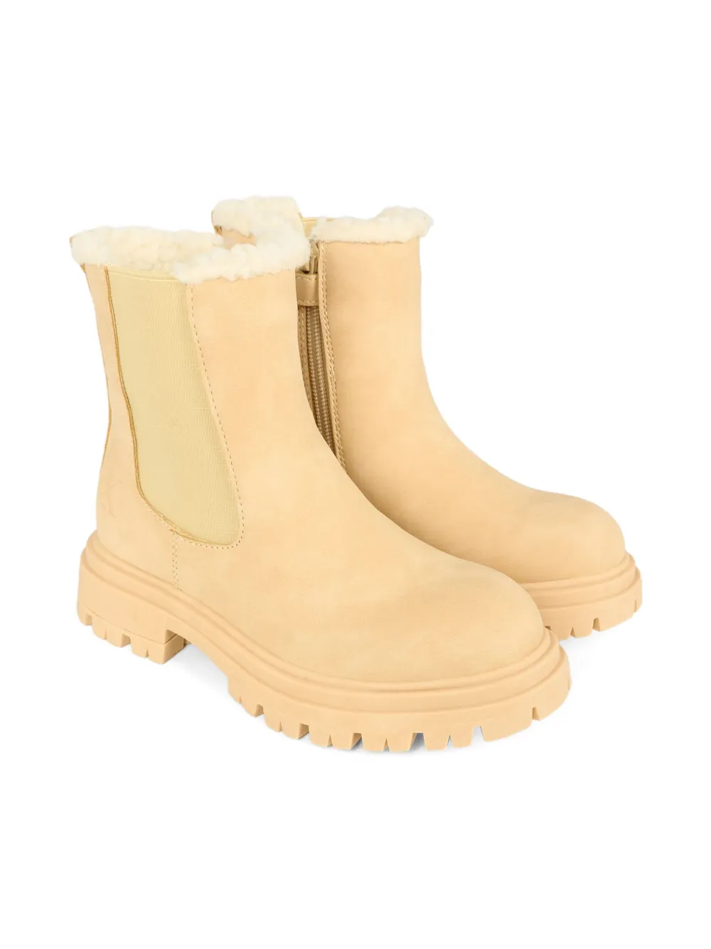 Calvin Klein Kids logo-debossed boots - ニュートラル Calvin Klein Kids logo-debossed boots - ニュートラル