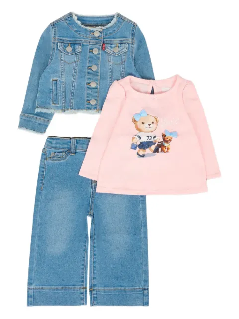 Levi's Kids logo-motif trousers set (set of three)
