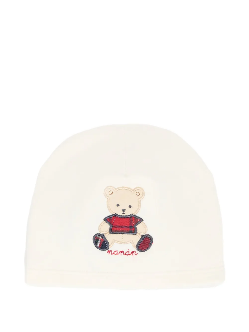 Nanán Teddy Bear Beanie Hat In Neutral