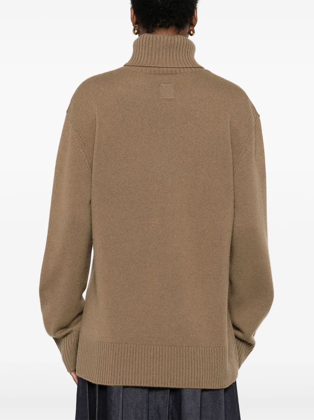 Brunello Cucinelli Roll-neck Sweater In Brown