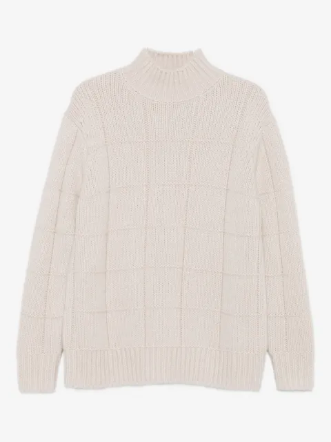 Iris Von Arnim pull en maille à motif grille