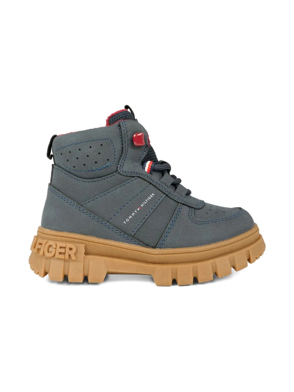 Tommy Hilfiger Junior Logo-motif Boots In Gray