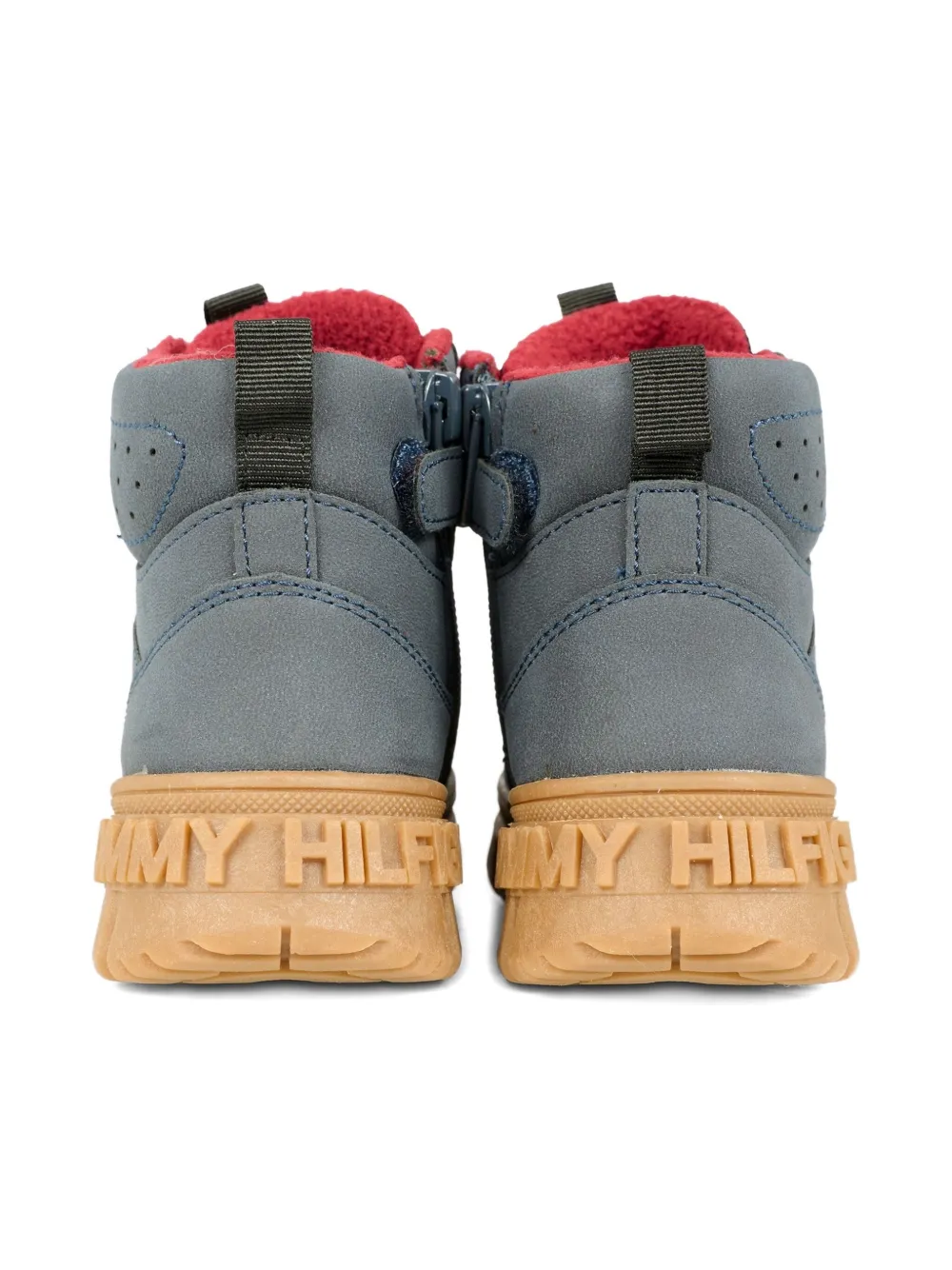 Tommy Hilfiger Junior Logo-motif Boots In Gray