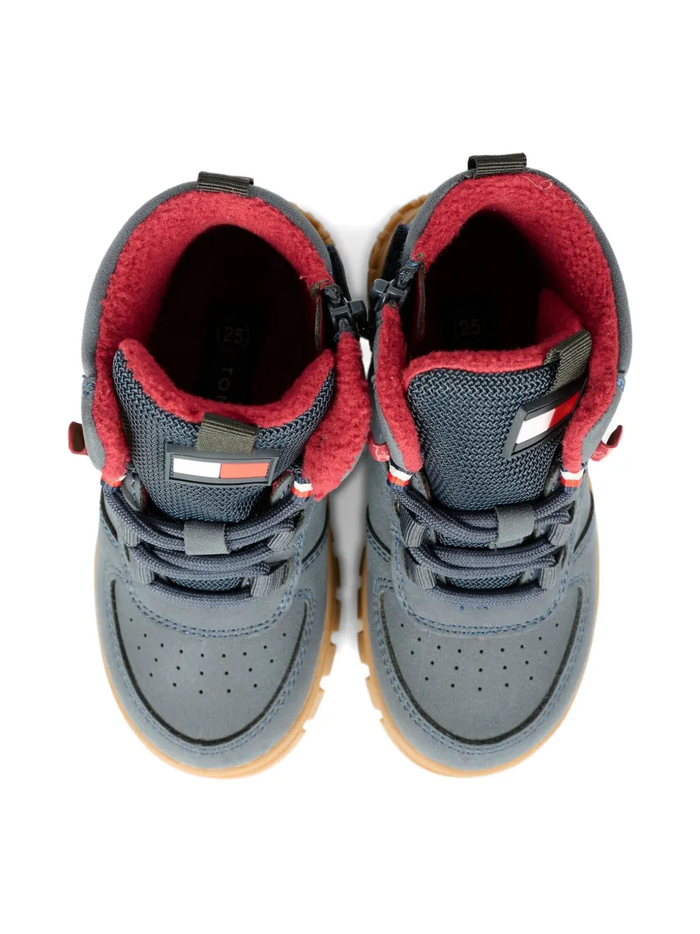 Tommy Hilfiger Junior Logo-motif Boots In Gray