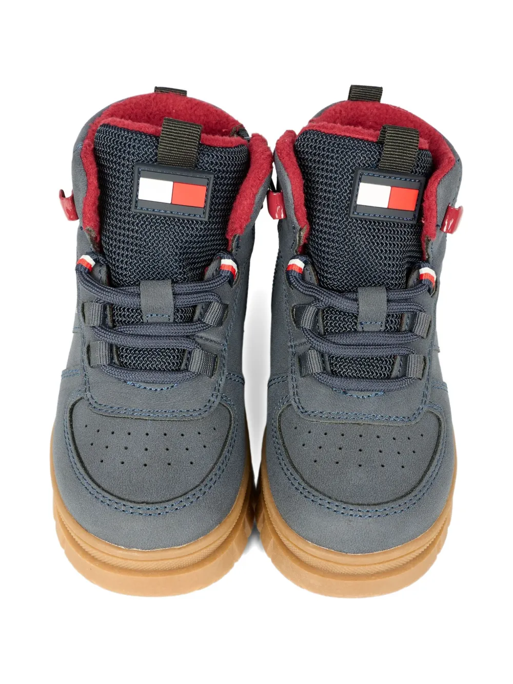 Tommy Hilfiger Junior Logo-motif Boots In Gray