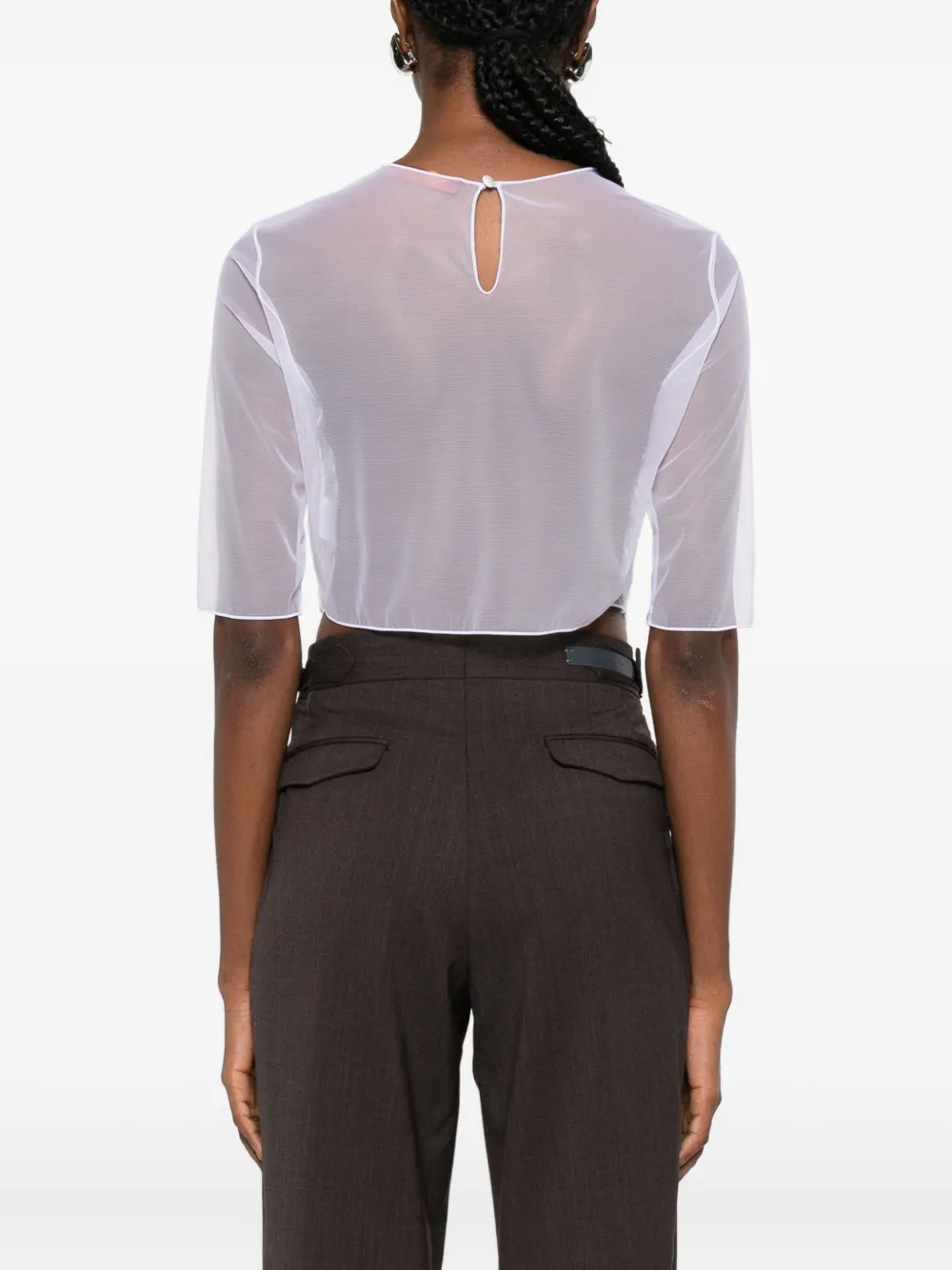 Ermanno Scervino Lace-panel Top In White