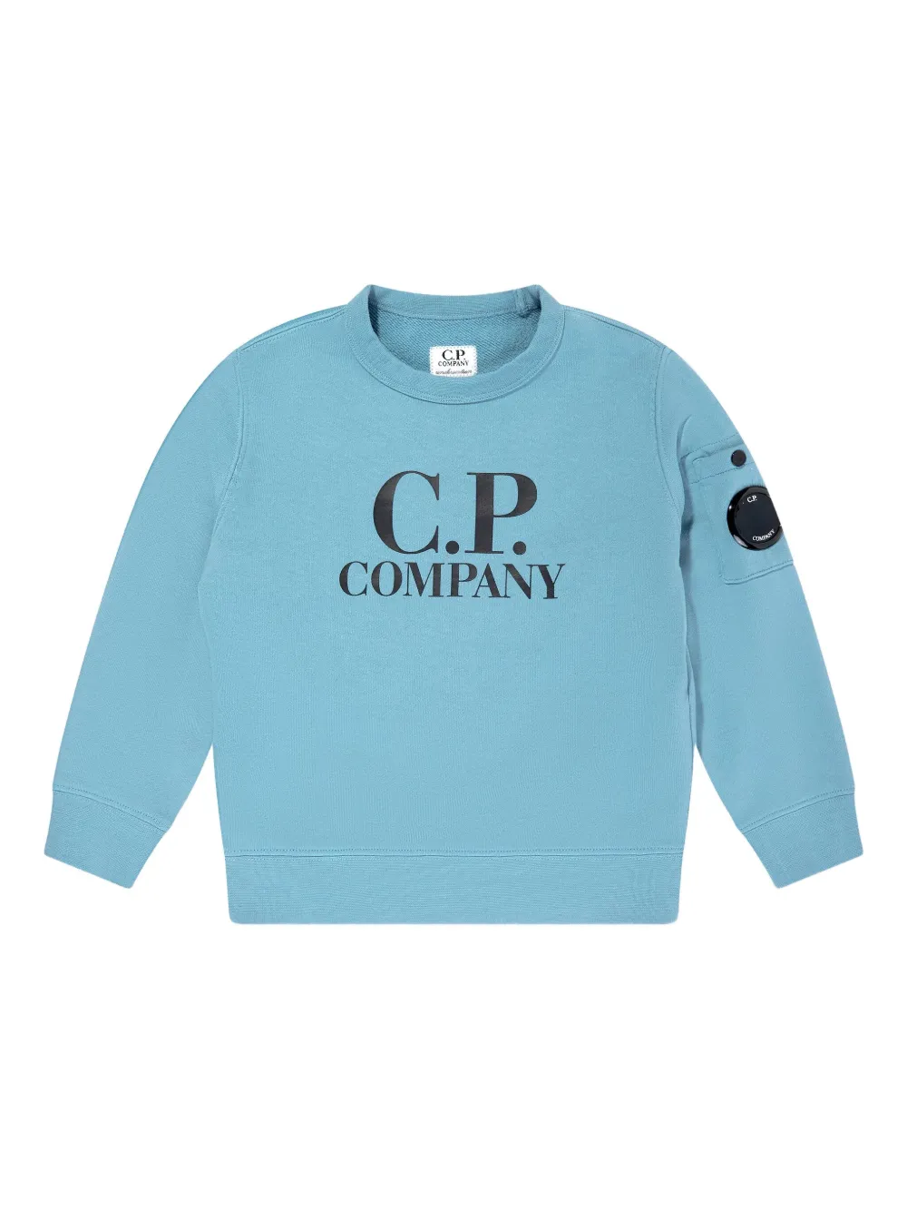 C.P. Company Kids logo-print pocket sweatshirt | Blue | Image 1