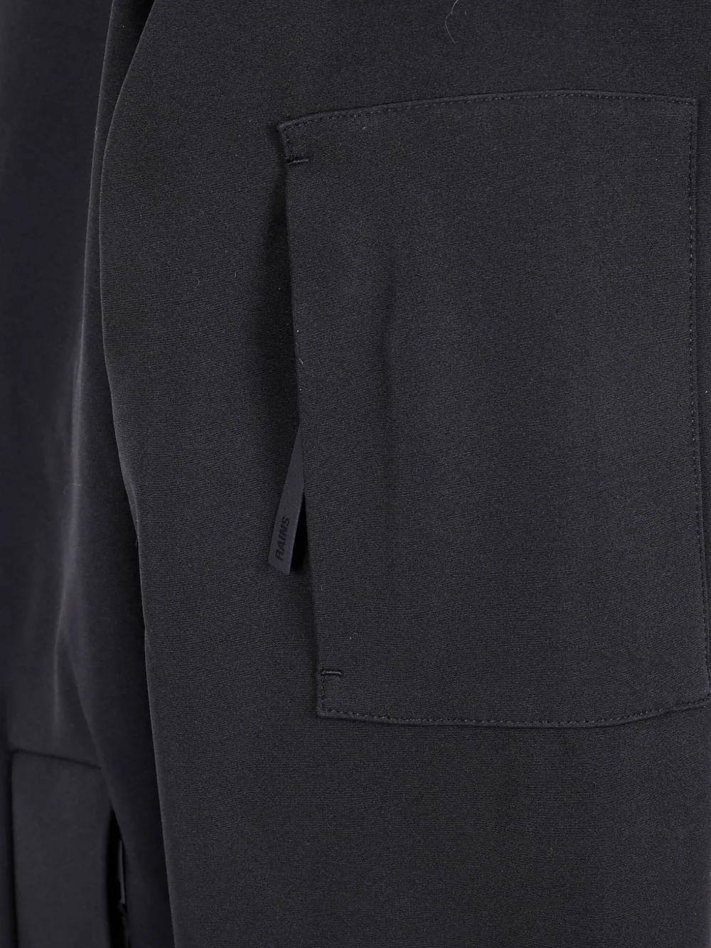 Rains Suva Vision Softshell Hooded Raincoat In Black