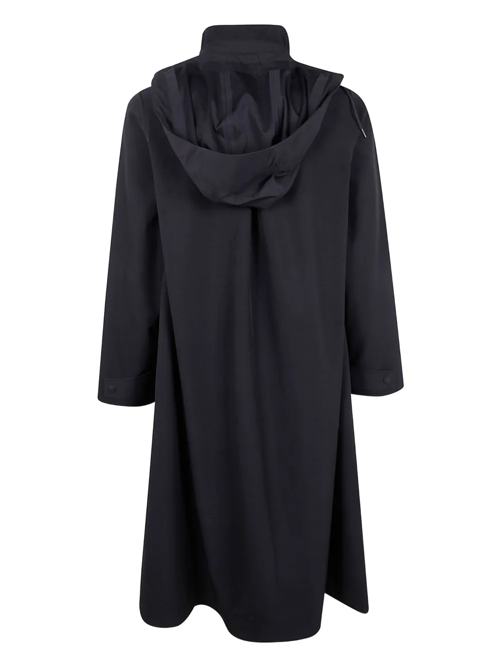 Rains Suva Vision Softshell A-line Hooded Raincoat In Black