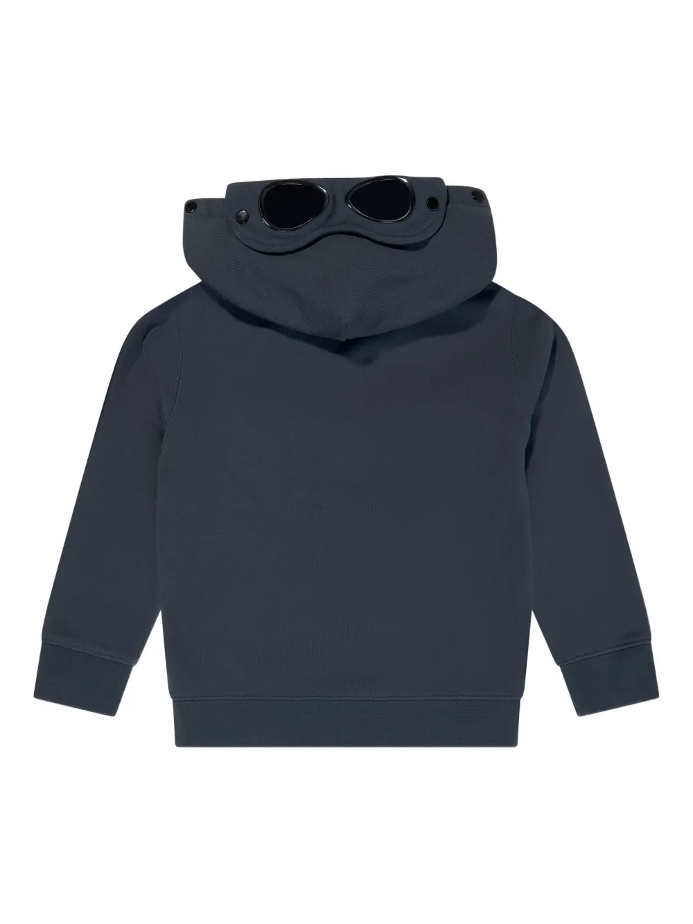 C.p. Company Boys Goggle Hooded Zip Up Top In Blue
