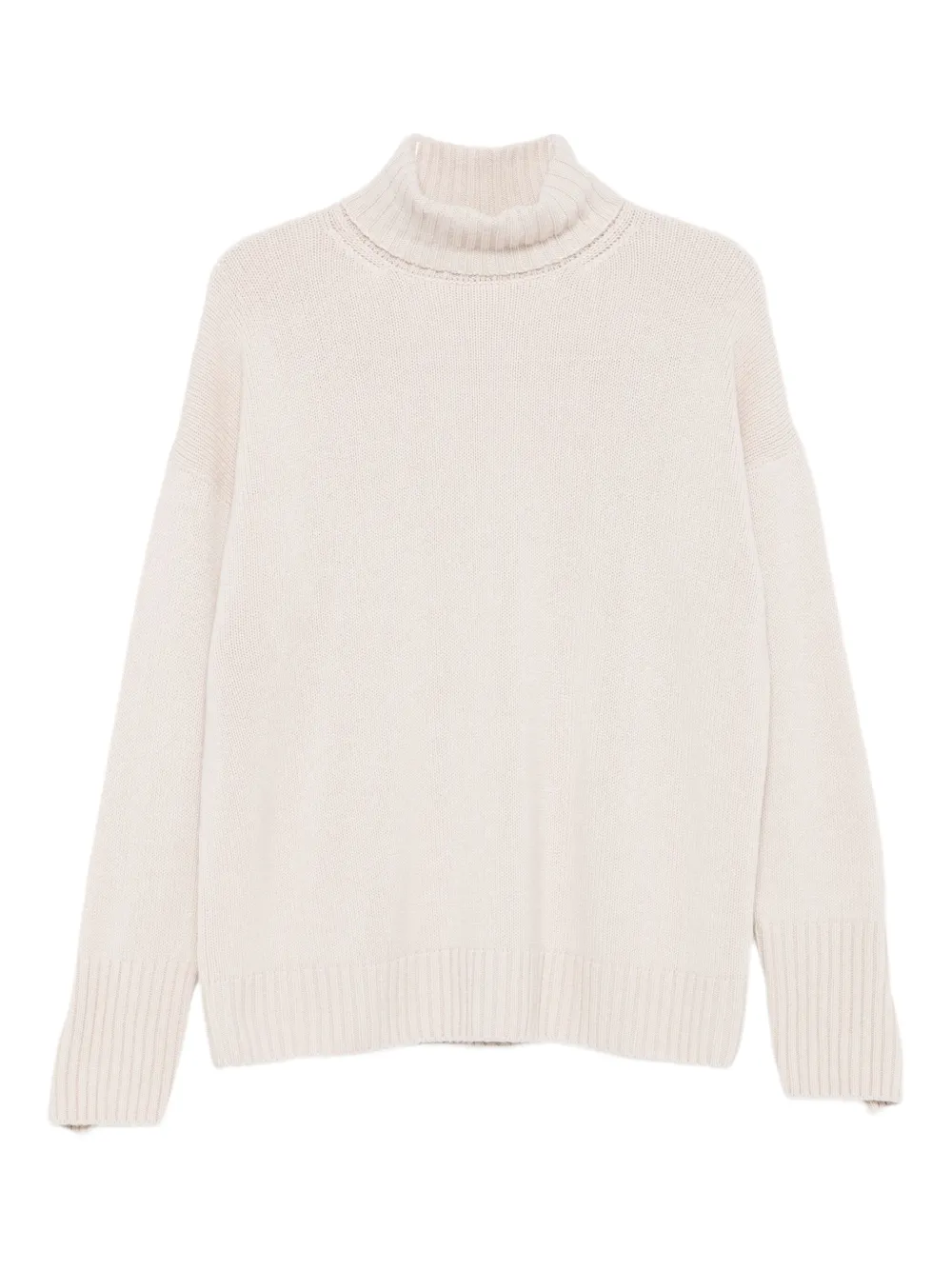 Iris Von Arnim Maglione a coste con collo alto - Toni neutri
