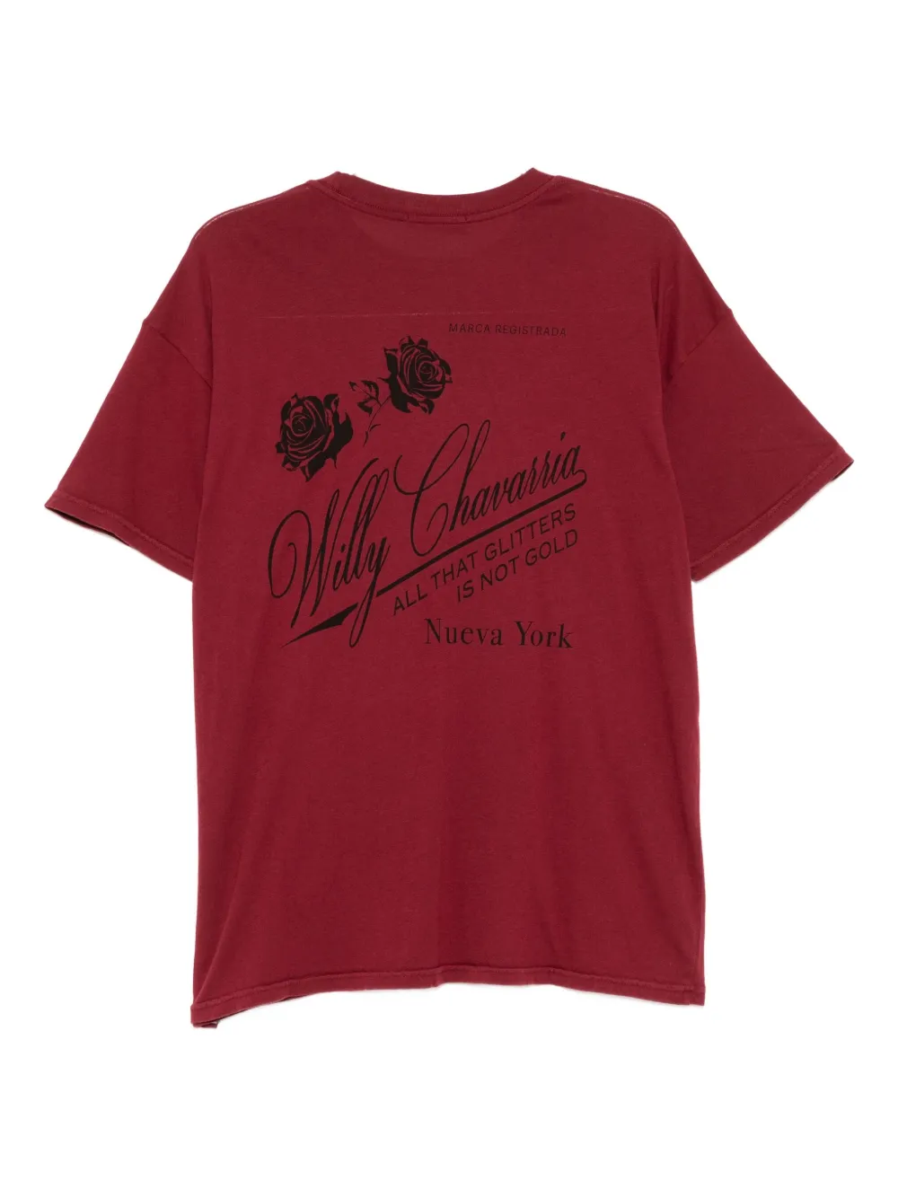 Willy Chavarria T-shirt met print - Rood