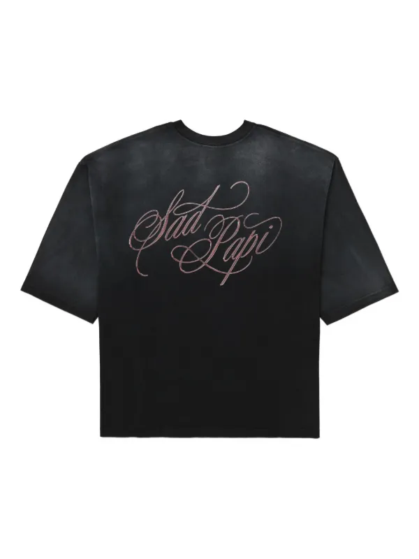 Willy Chavarria logo-embroidered T-shirt | Black | FARFETCH
