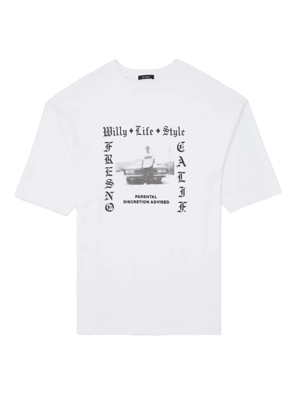 Willy Chavarria graphic-print T-shirt | White | Image 1