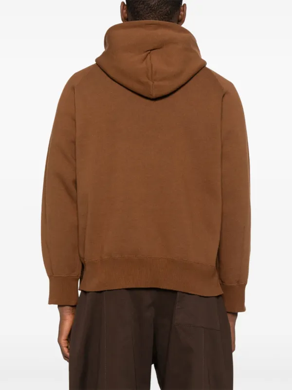 Sacai x Carhartt WIP Pocketed Hoodie | Brown | FARFETCH