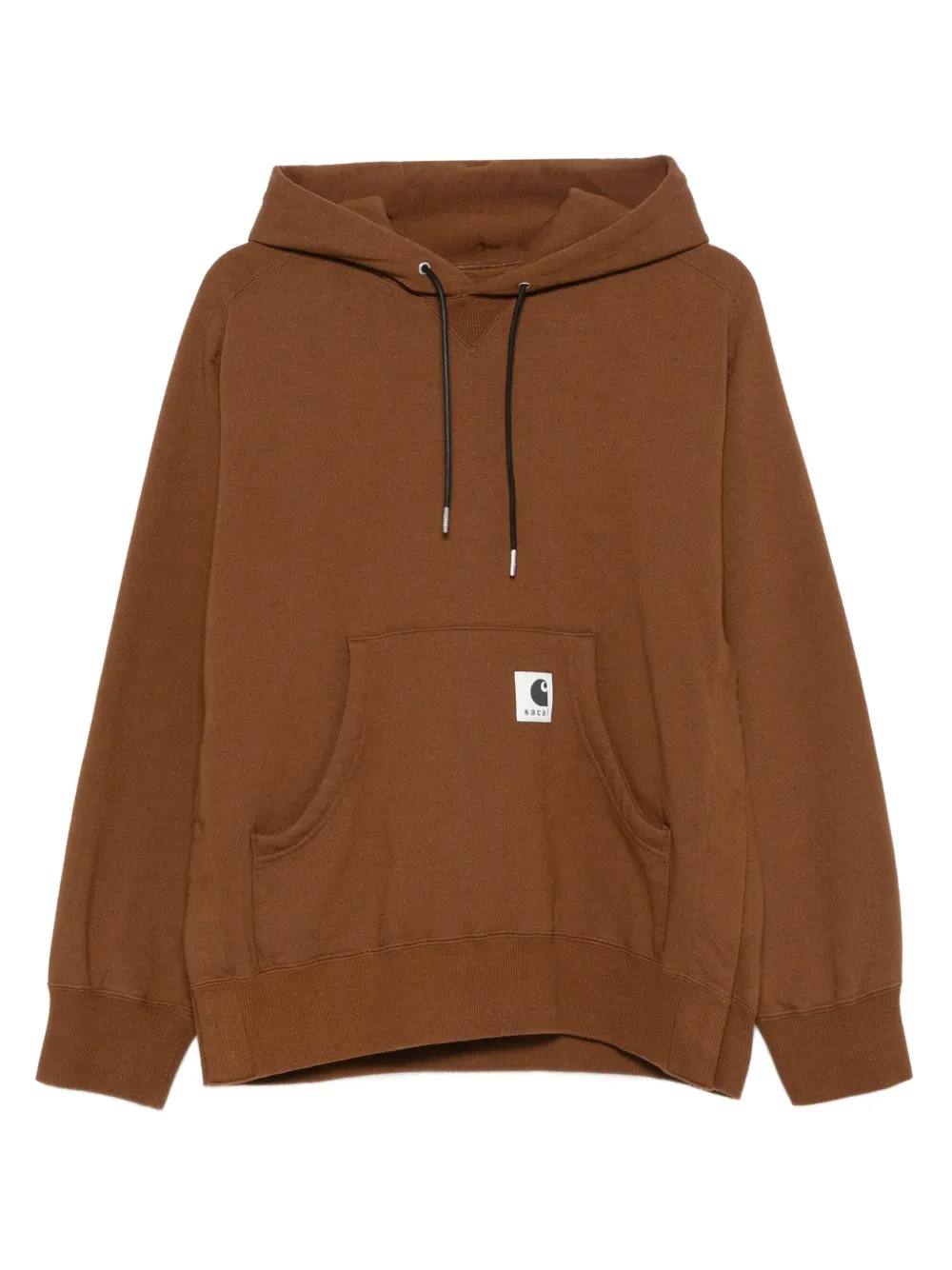 Sacai X Carhartt Wip Pocketed Hoodie In Brown