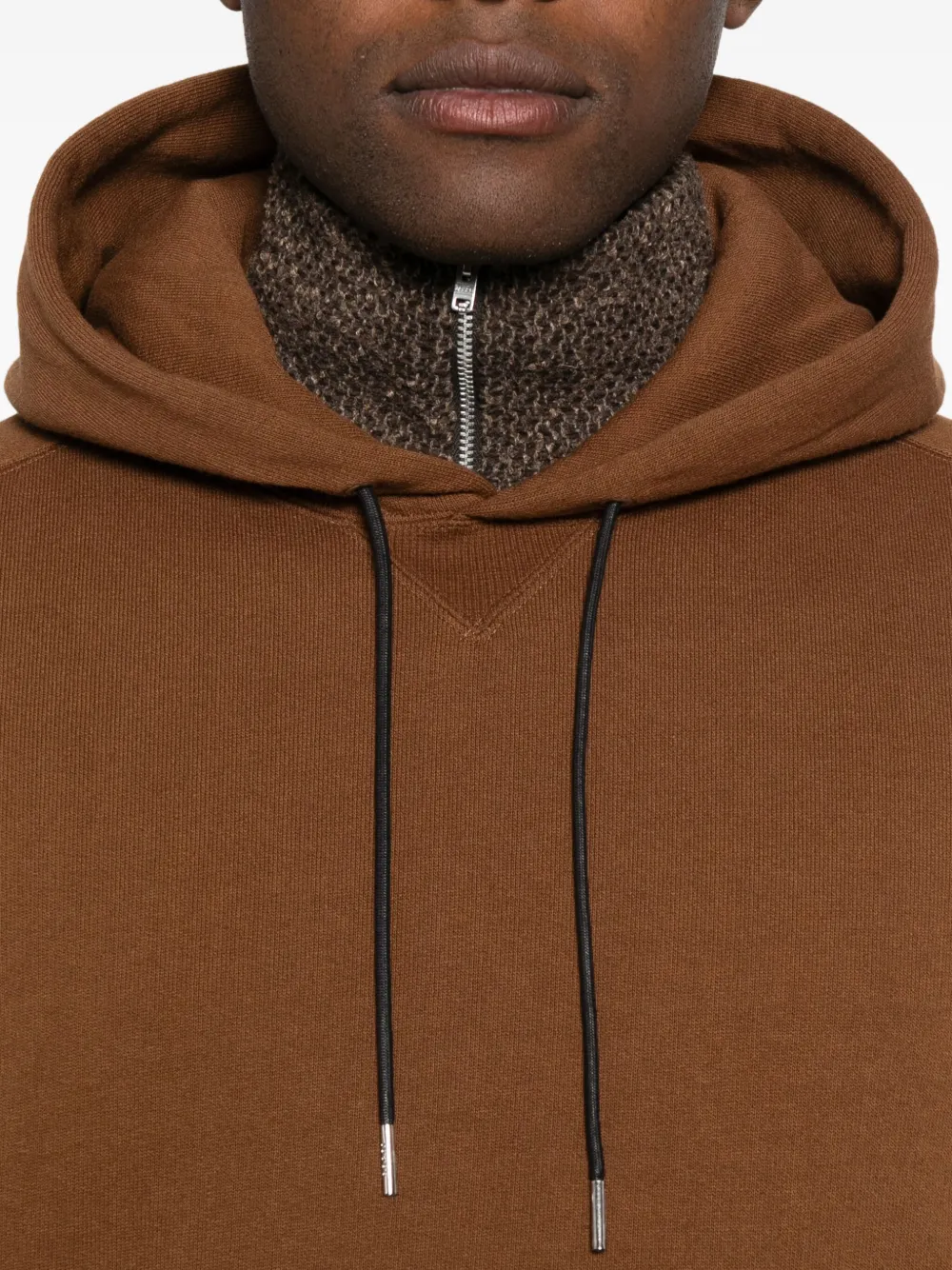 Sacai X Carhartt Wip Pocketed Hoodie In Brown