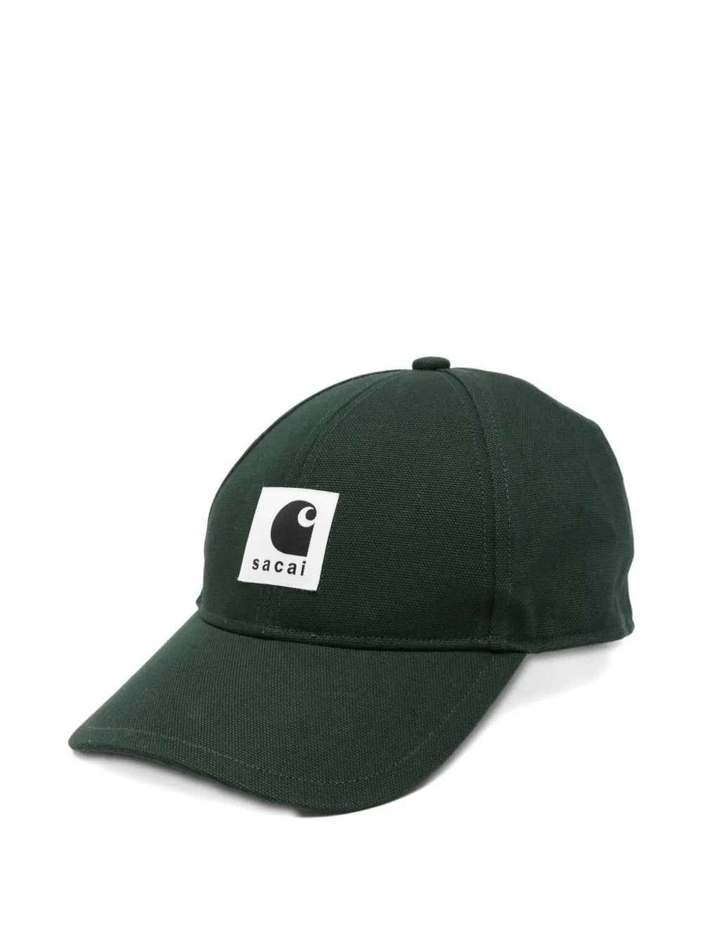 sacai logo-patch cap | Green | Image 1