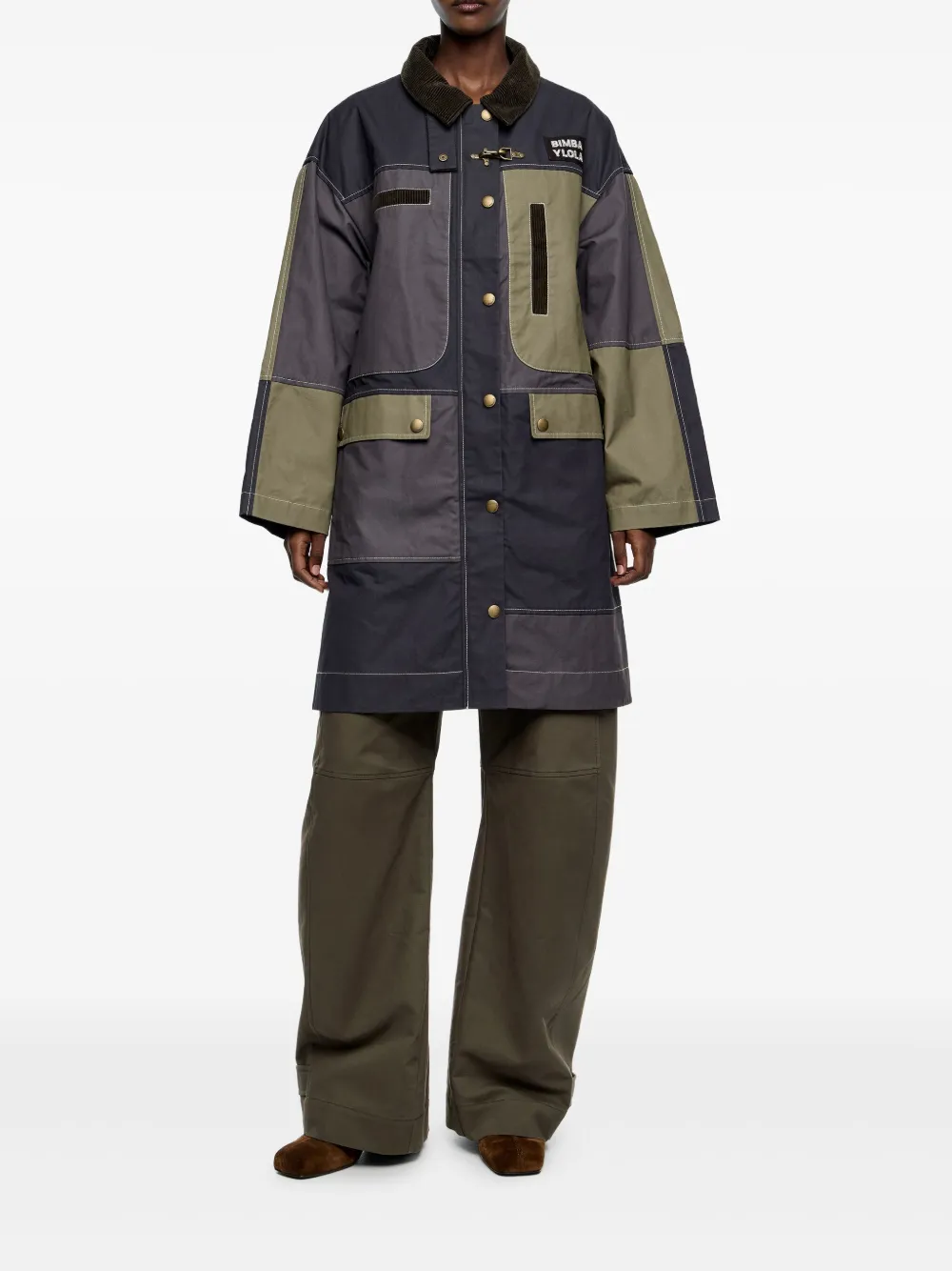 Bimba y Lola embroidered-logo coat | Single Breasted Coats | Image 2