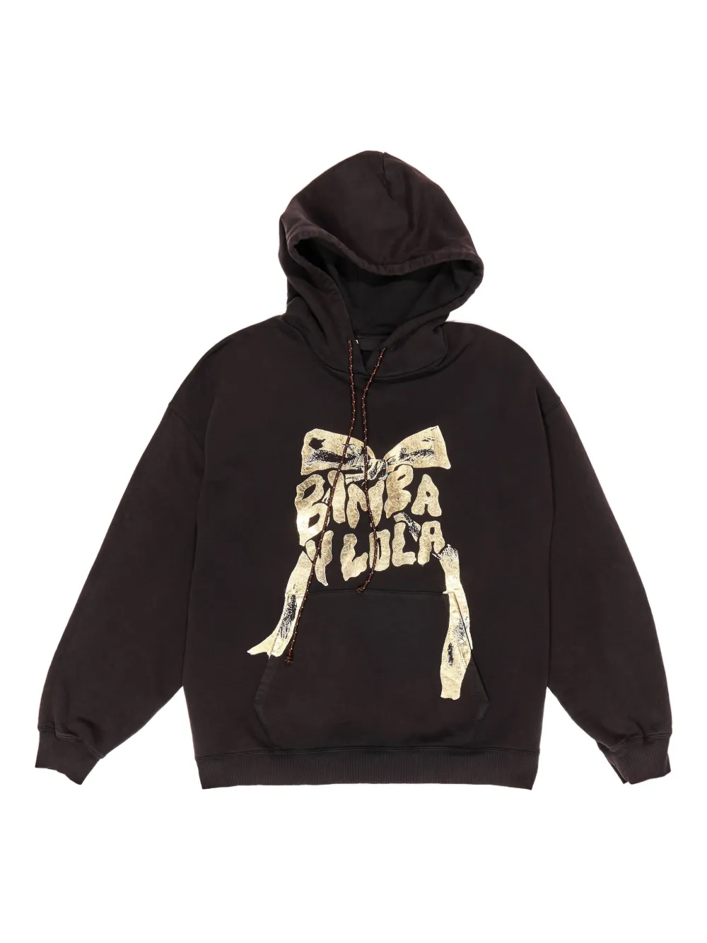 Bimba y Lola hoodie con estampado gráfico | marrón | Image 1
